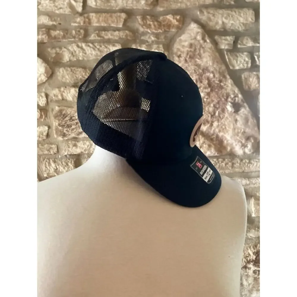 New! Black Buck Deer Trucker Hat - Richardson 112 Mesh Hat